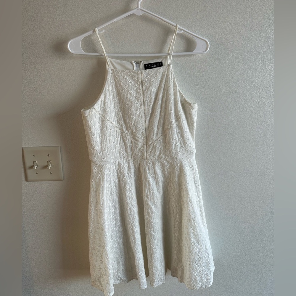 Trixxi White Mini Dress Lace Small